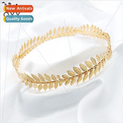 Europe Bridal Headdress Vintage Ethnic Leaf Crown Mori Weddi