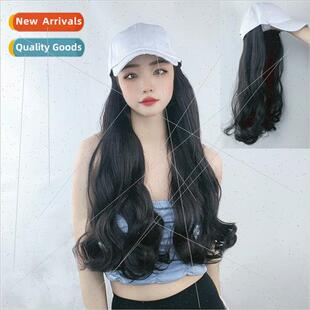 Black Chem Duck Hair Curly Long One Cap Tongue Women Wig