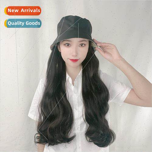 Sun hat sub wig one female fall winter new machine weave hig