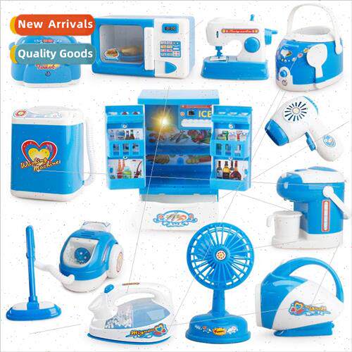 Mini play house small home appliances electric light kchen e