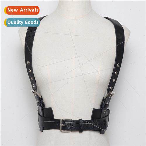 Shirt Waistcoat Set Dance Permance Outer Binding Vest Vest L