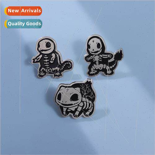 New creative animal skull shape design sense punk badge jack