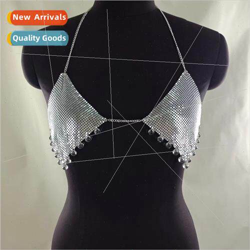FB3419 Europe waist chain flat sequins transparent beads pen