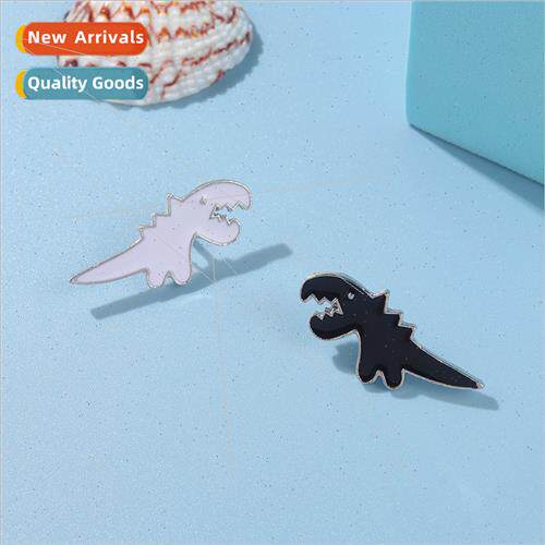 Black whe dinosaur shape cartoon cute alloy lacquer metal ba