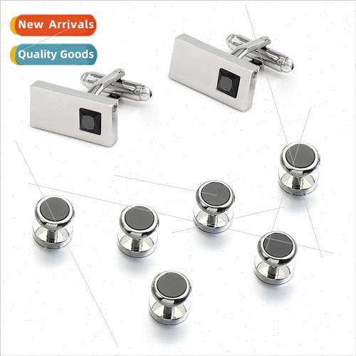 Jewellery cufflinks Set 8 dress buttons Men cufflinks French