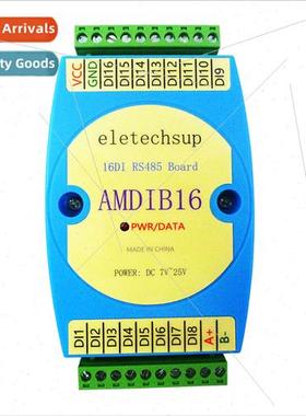 AMDIB16 DC 12V 24V 16-Channel RS485 NPN/PNP Digal Input Modu
