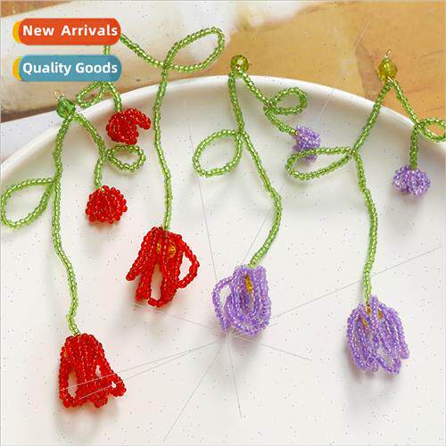 Small fresh long crystal bell orchid flowers diy handmade we