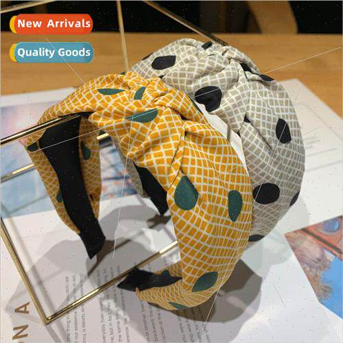 Hair accessories Korea headdress simple knot hair band polka