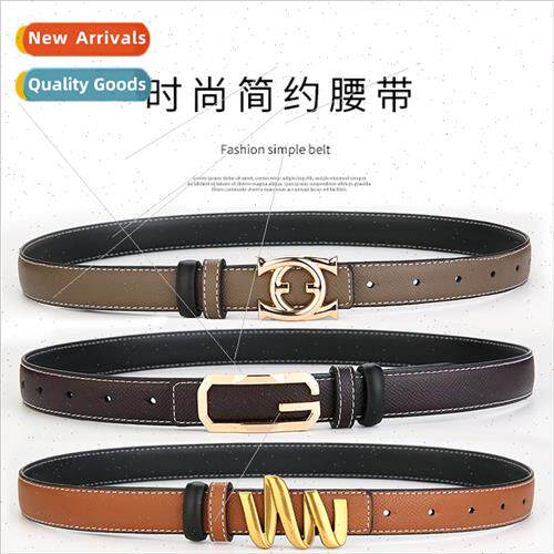 Hundreds smooth buckle ladies belt  wave buckle head jeans d