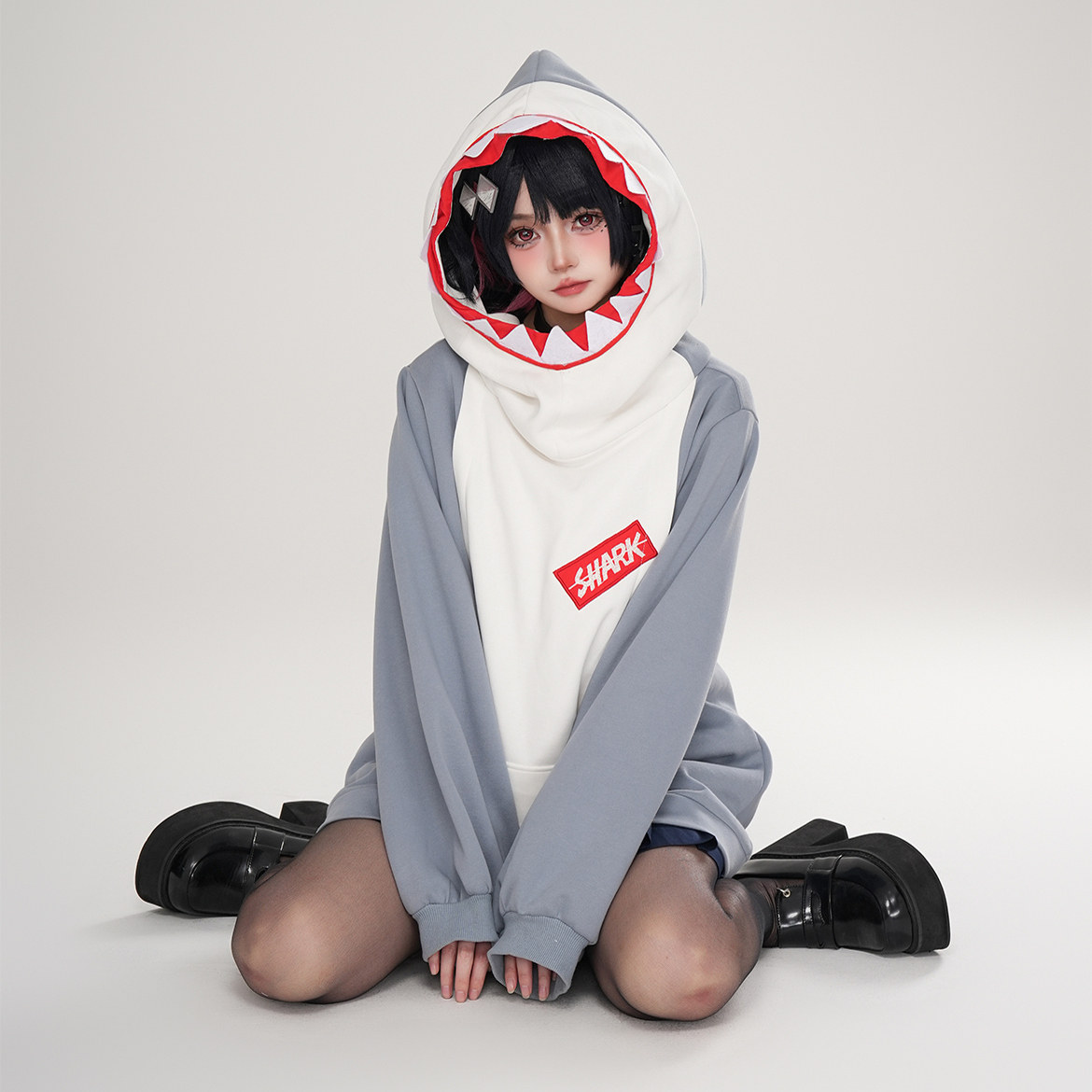 日常炸弹（现货掉落）绝区零邦布鲨牙布同人COS服男女款冬季卫衣