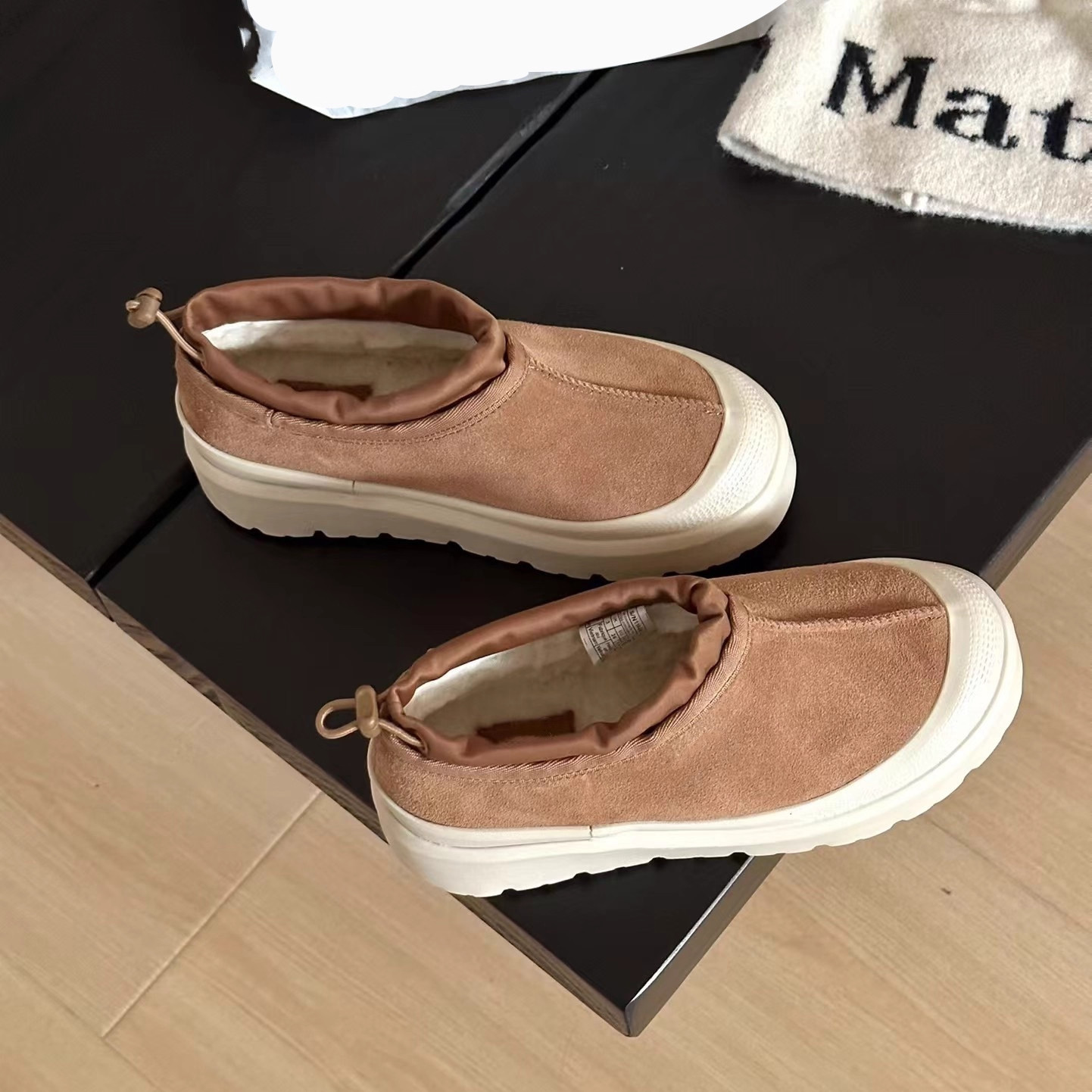 河南桑坡羊皮毛一体雪地靴王一博男女情侣款运动羊毛鞋厚底增高帮,女鞋,时尚雪地靴,淘宝优惠券,粉丝福利购,淘宝优惠卷