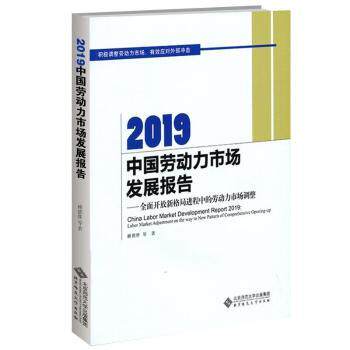 正版 2019中国劳动力市场发展报告:全面开放新格局进程中的劳动力市场调整:labor market adjustment on the way to new pattern o