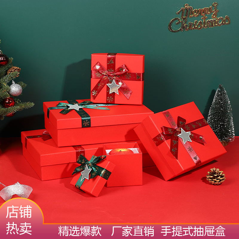 delicate Christmas gift box perfume lipstick box Bow