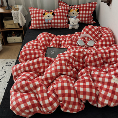 冬季舒适牛奶绒四件套【防静电】