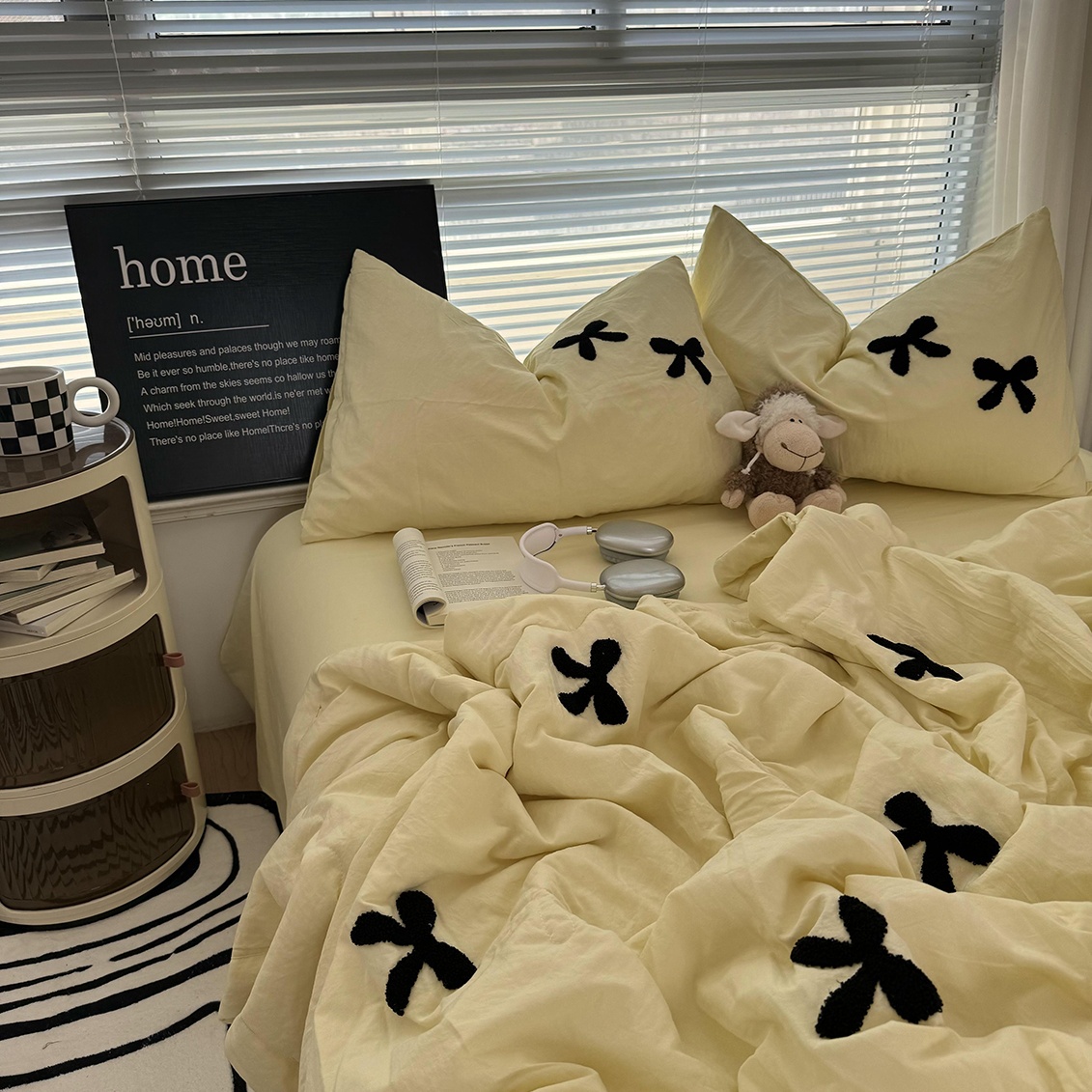 毛巾绣超柔水洗棉助眠夏天ins风