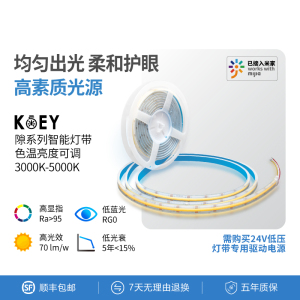 KOEY灯带延长包卧室客厅氛围COB灯带专用宽压24V防触电防尘
