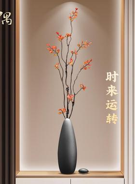 中古侘寂风玄关时来运转花瓶摆件电视柜壁龛细长装饰乔迁新家礼品