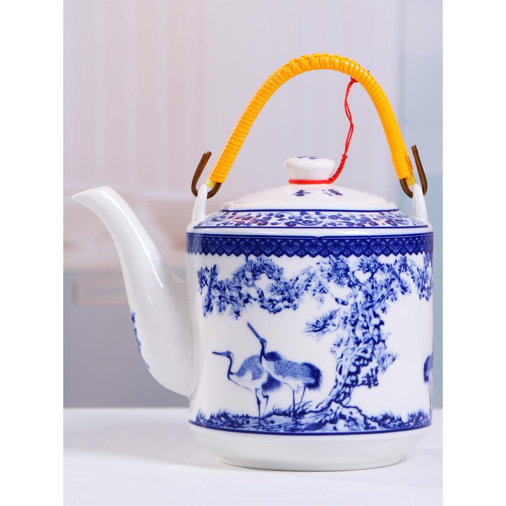 陶瓷茶壶覆古茶壶大容量家用冷水壶耐高温茶具套装景德镇老式茶壶