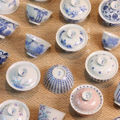 禄意窑青花斗彩仿古泥