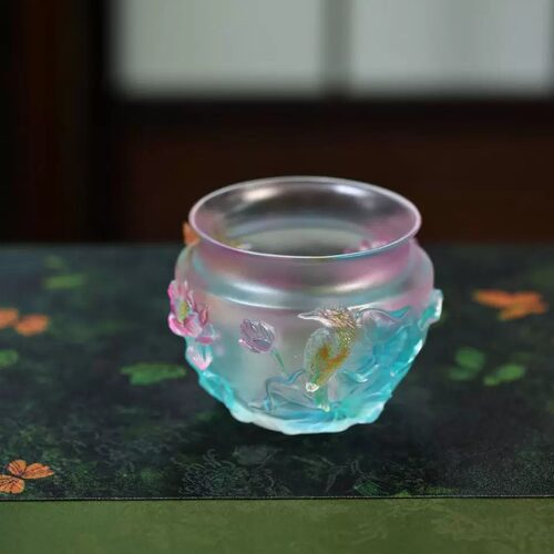 心缘甄繁花瑞鸟-和荷美美水盂