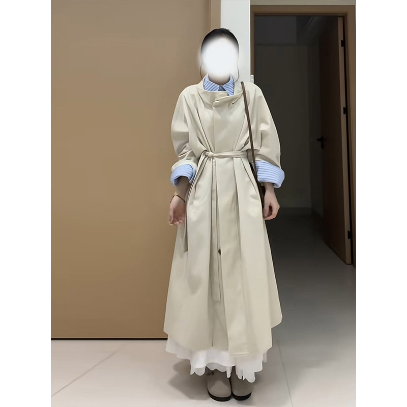 新款巨好看收腰显瘦中长款风衣