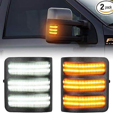 适用于2008-2016福特Ford F250 F350 F450 F550转向灯倒车镜边灯