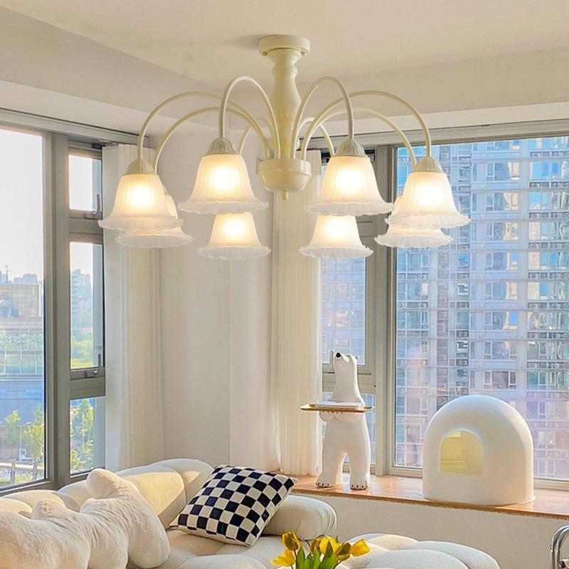 美式乡村复古卧室主灯法式田园客厅吊灯欧式书房餐厅灯奶油风灯具