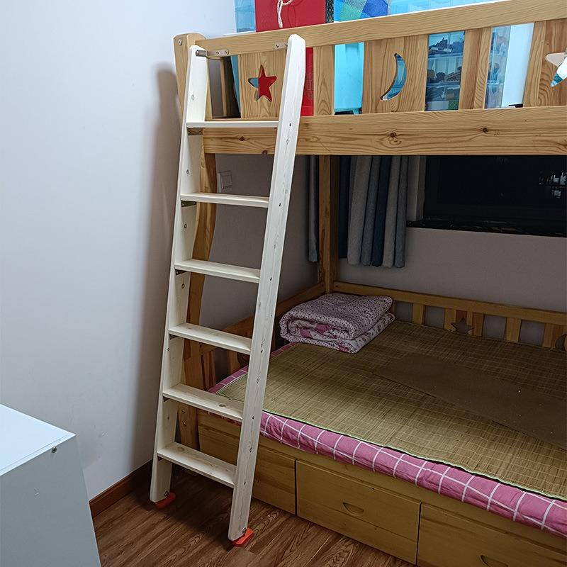 86M0木梯子实木质楼梯家用学生宿舍双层床爬梯阁楼楼梯上下床梯子