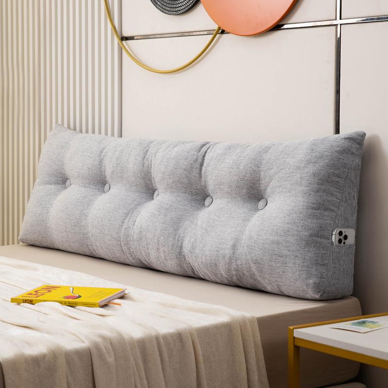 简约纯色三角床头靠垫床上靠枕大靠背腰背宿舍靠背垫卧室软包抱枕
