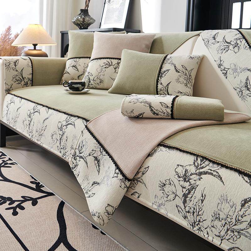 沙发垫 欧式高级感雪尼尔防滑耐脏坐垫轻奢现代四季通用沙发盖布,居家布艺,沙发套,淘宝优惠券,粉丝福利购,淘宝优惠卷