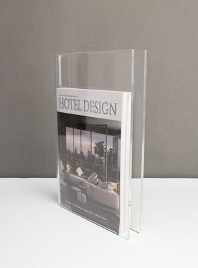 欧式创意亚克力书架摆件样板房售楼部卧室书房客厅桌面玄关饰品