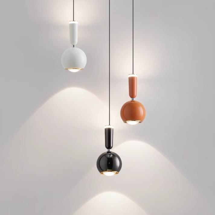 卧室床头创意小吊灯现代简约奶油风餐厅吧台书房玄关可升降吊线灯