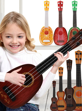 Children's toy ukulele simulates playing Musical Instruments
