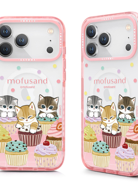 GARMMA正版猫福珊迪联名苹果17pro手机壳iPhone17promax透明磁吸保护套2025新款17air全包防摔壳卡通手机壳女