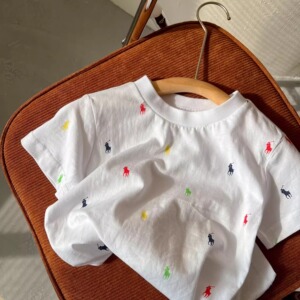 男女童纯棉T恤2024新款夏季宝宝洋气中性纯棉短袖儿童休闲上衣潮