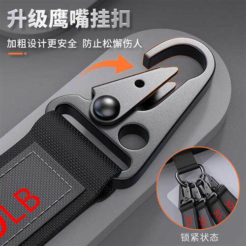 脚蹬拉力器仰卧起坐瘦肚子男瑜伽器材家用健身女减肥普拉提弹力绳