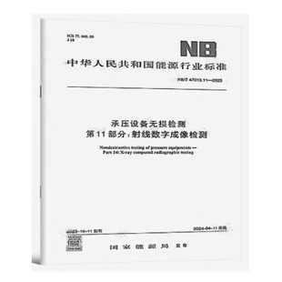 NB/T 47013.11-2023 承压设备无损检测 第11部分射线数字成像检测