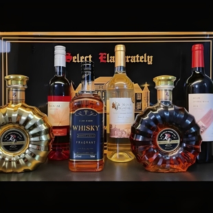 法国进口红洋酒组合xo白兰地威士忌 六件套高档礼盒新品过节送礼