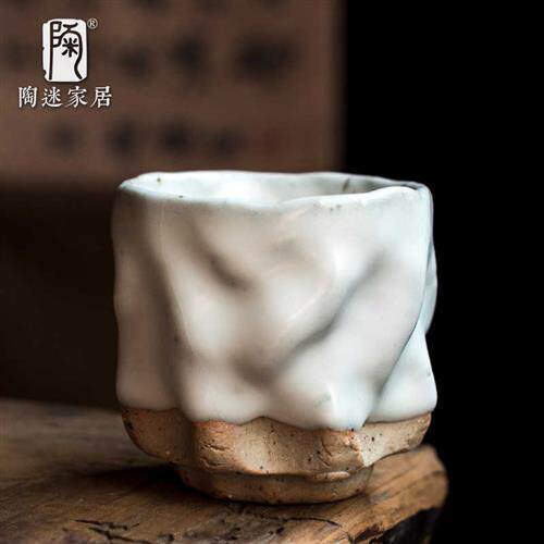 陶迷纯手工志野烧主人杯中式大容量单只陶瓷茶杯品茗杯功夫大茶盏