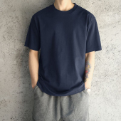 宽松重磅纯棉上衣体恤纯色男款 短袖 夏天潮牌半袖 t恤新款 男生夏季