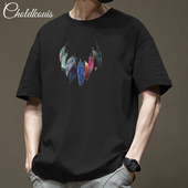 新款 纯棉t恤男薄款 透气百搭时尚 夏季 ins显瘦宽松潮流帅气男士 上衣