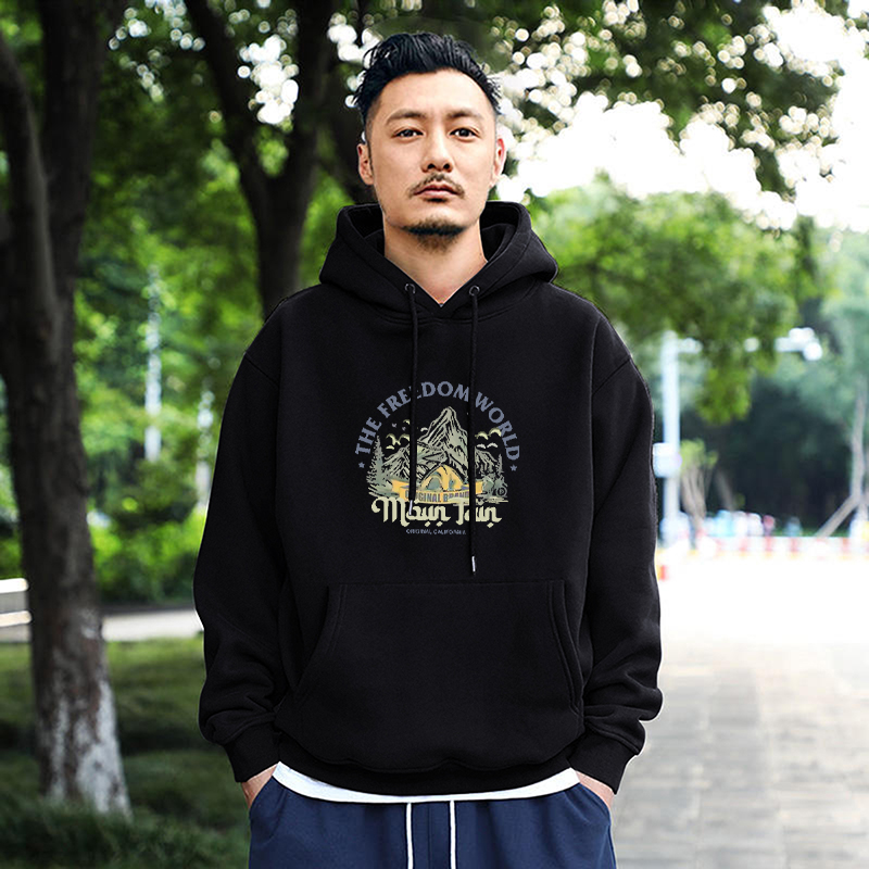 美式潮牌440g重磅连帽卫衣