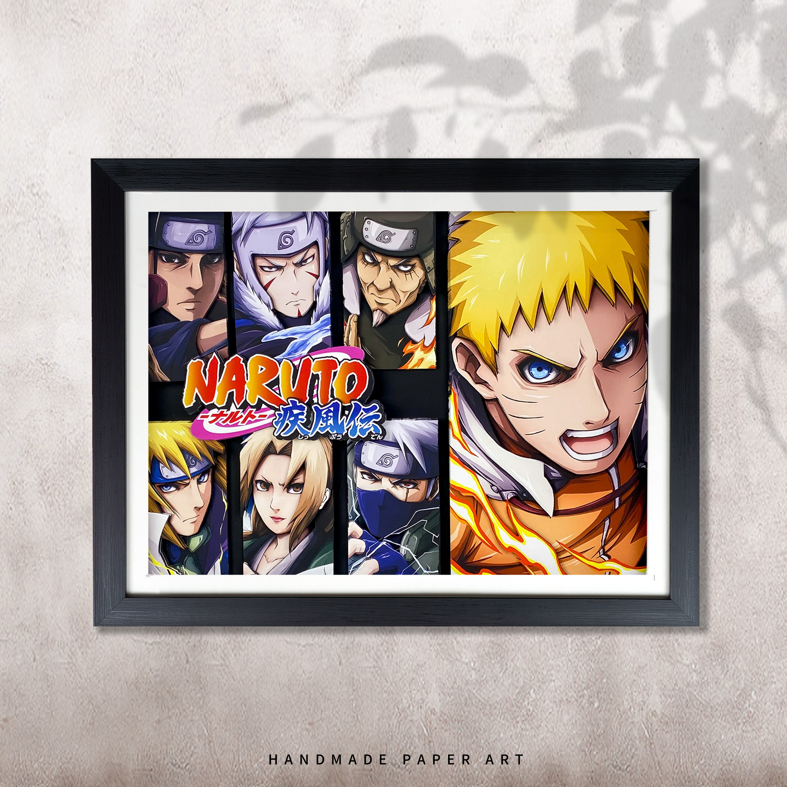 火影忍者历代火影头像合集3d二次元动漫立体画装饰画挂画周边壁画