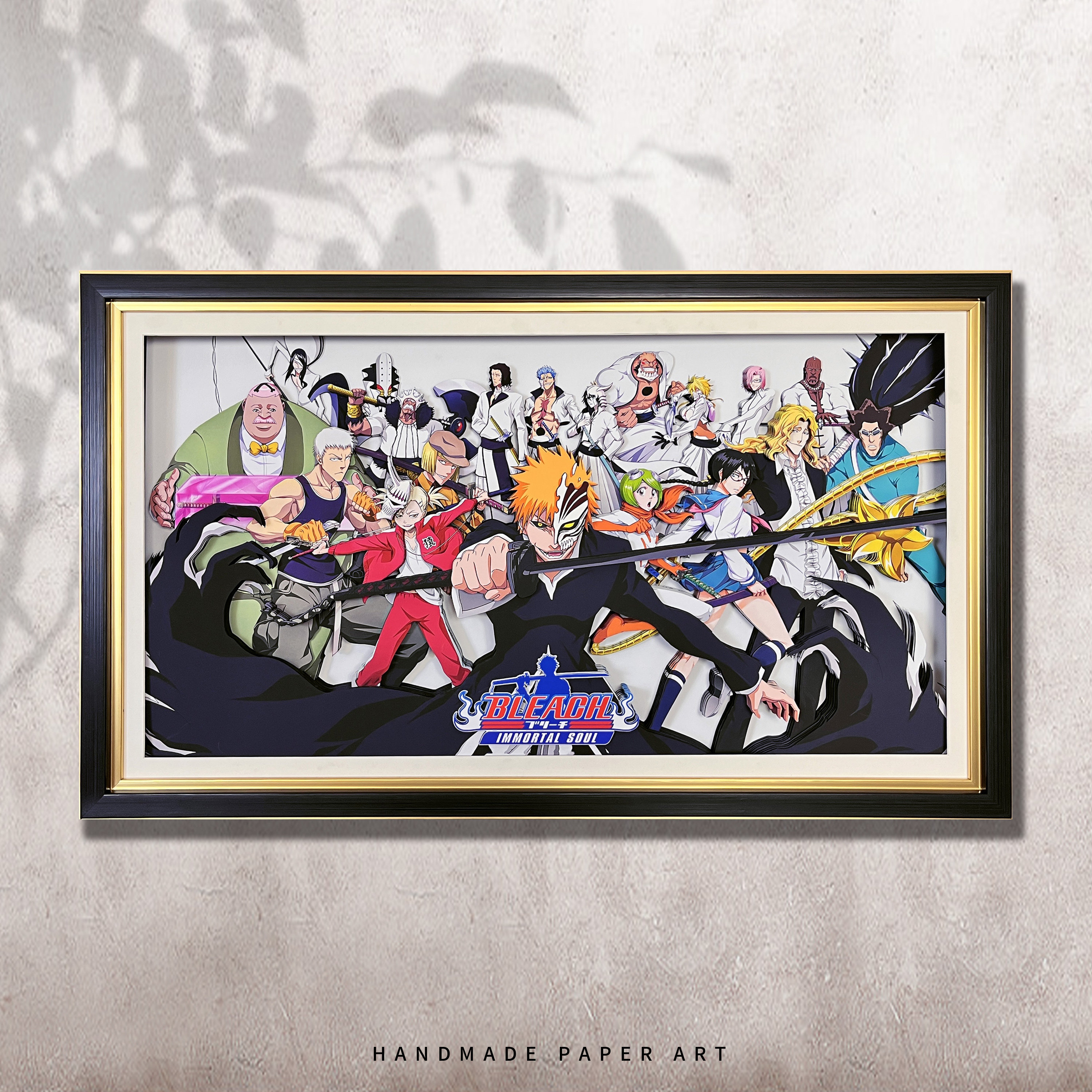 死神黑崎一护全家福合影立体画动漫周边装饰画客厅卧室玄关3d挂画