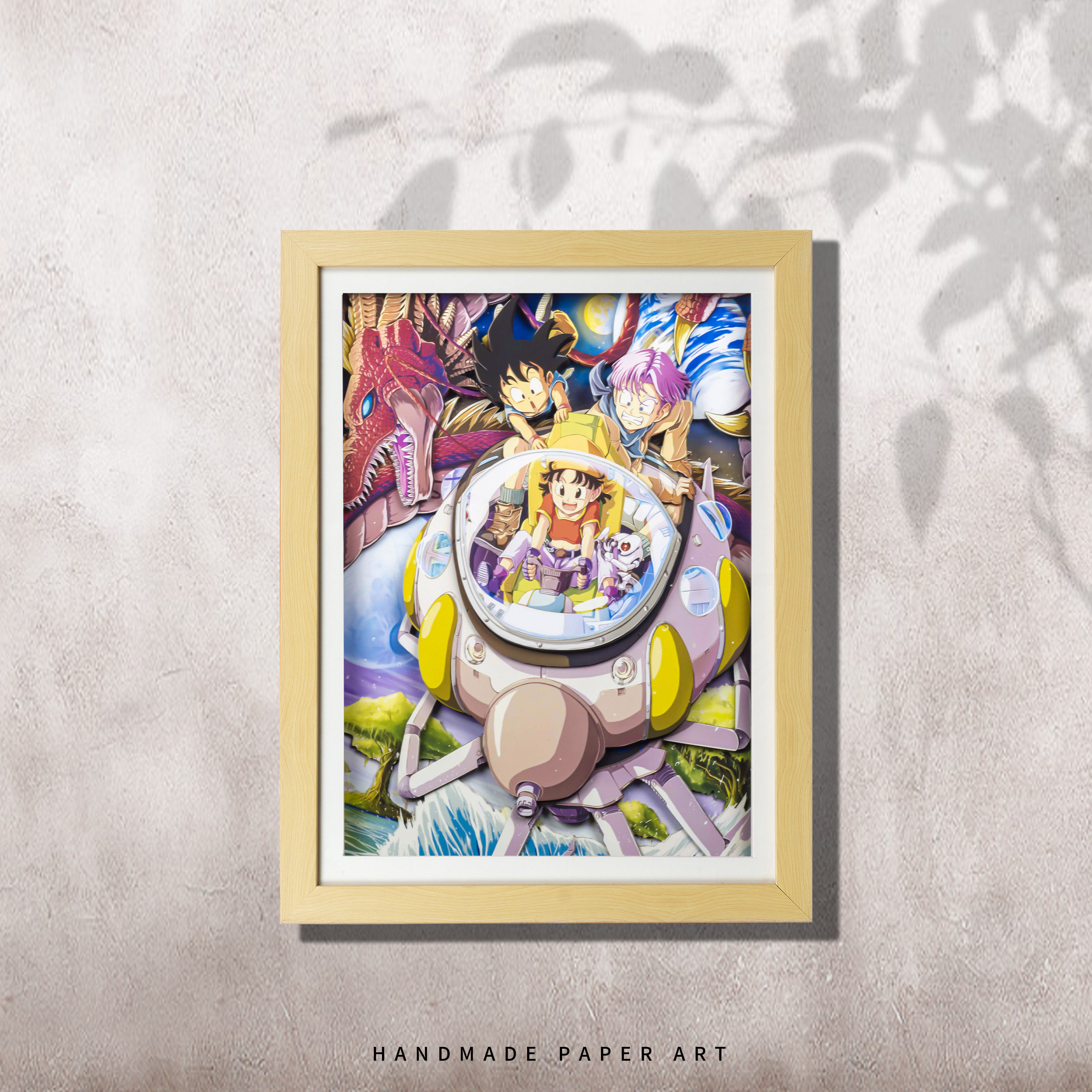 七龙珠动漫立体画gt小芳周边手办纸艺画客厅布景壁画卧室装饰挂画