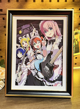 孤独摇滚手办动漫3d立体画生日礼物电竞房二次元卡通动漫卧室挂画