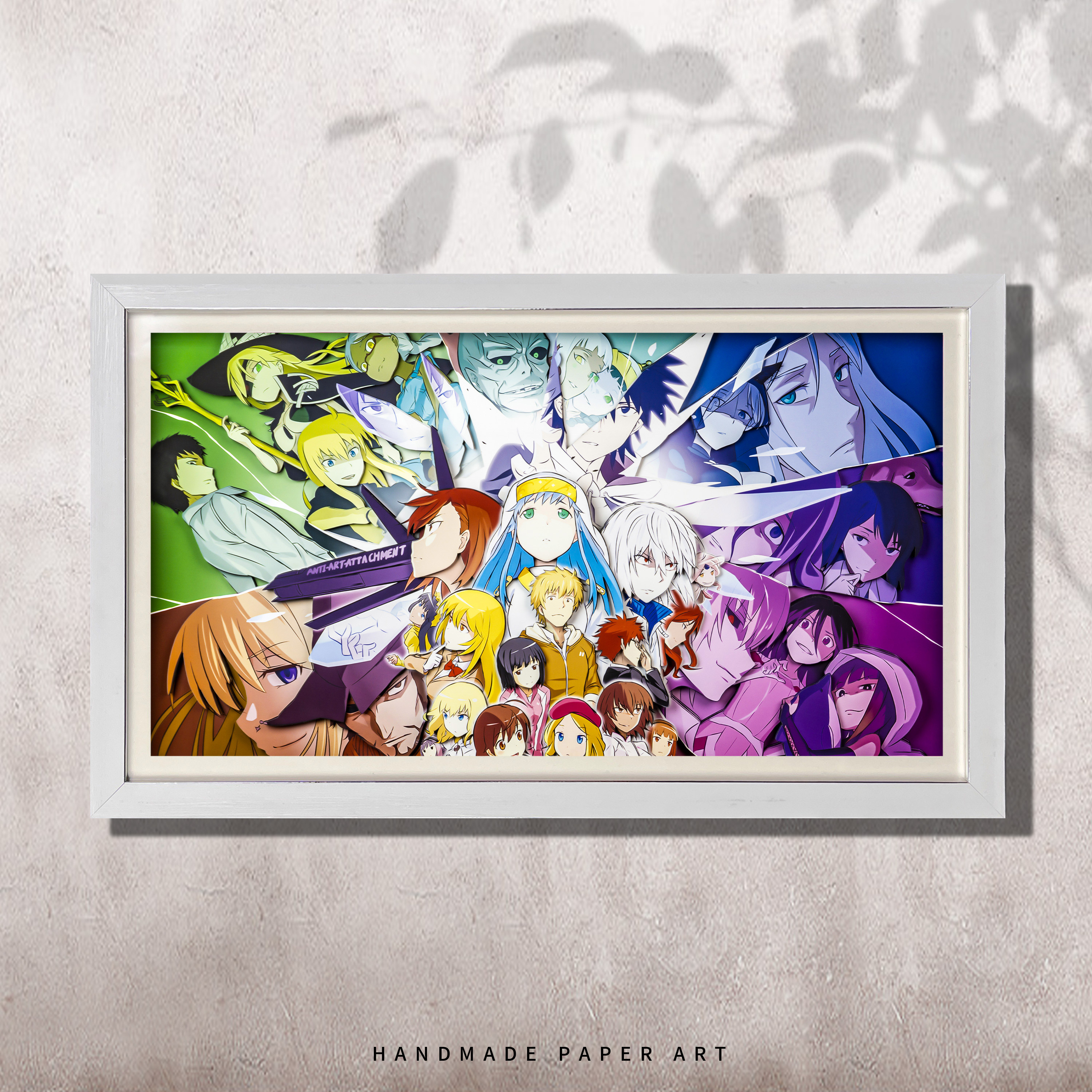 魔法禁书目录动漫立体画全家福合集周边手办装饰画客厅卧室3d挂画