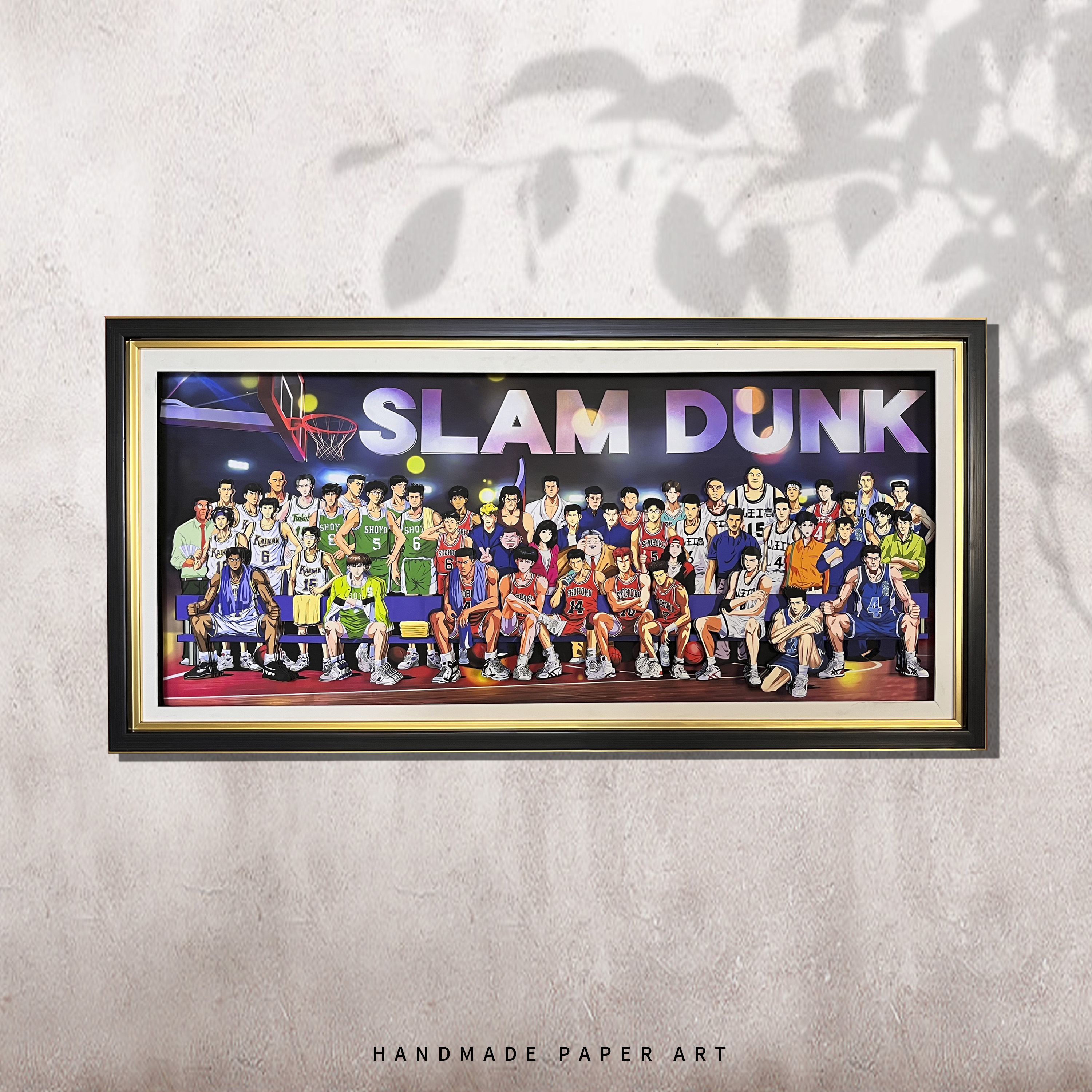灌篮高手人物大合集纸艺立体装饰画漫画致青春全员卧厅室客挂画