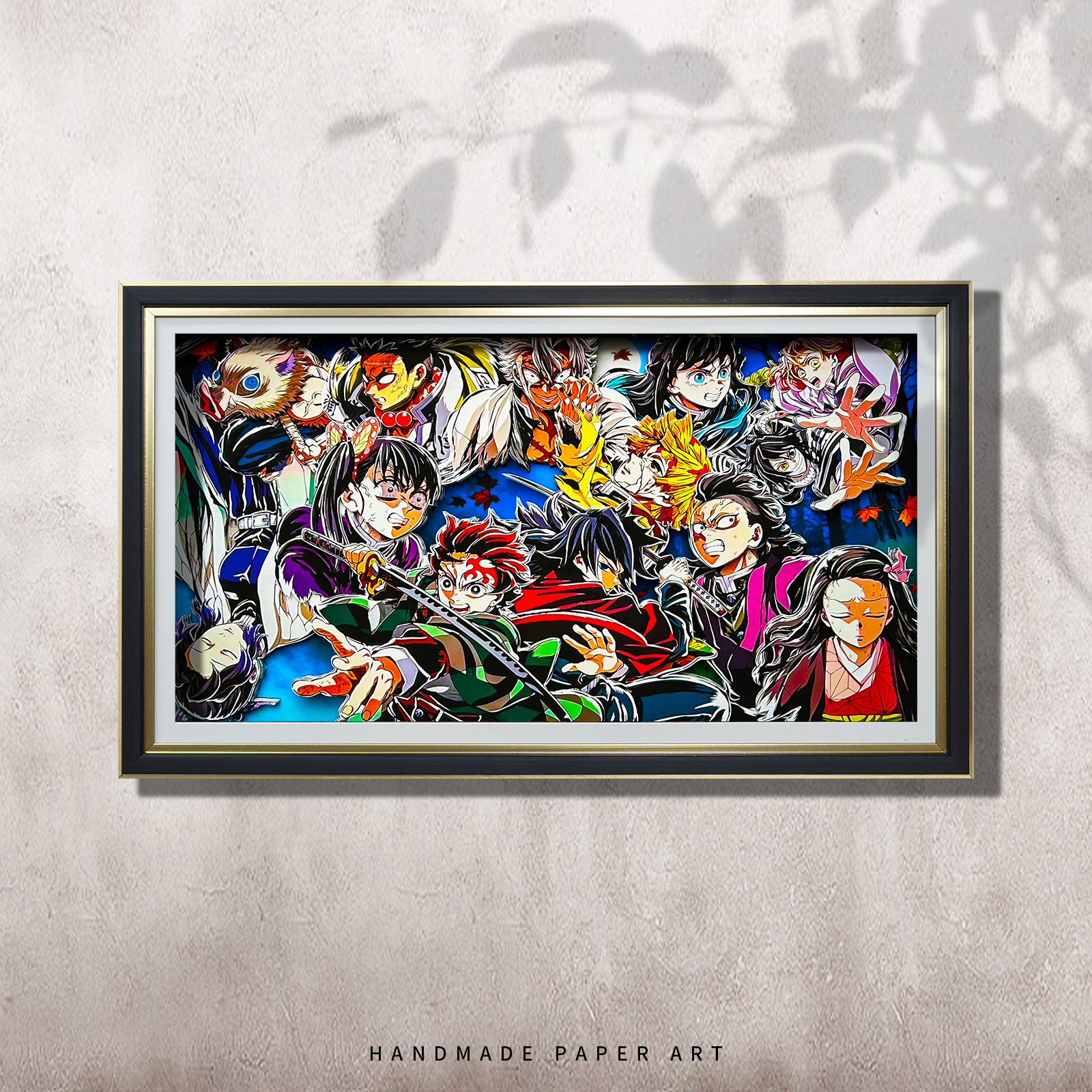 鬼灭之刃无限城票根3d立体画