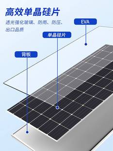 单晶太阳能电池板100W太阳能板12V锂电池电瓶充电板房车发电板